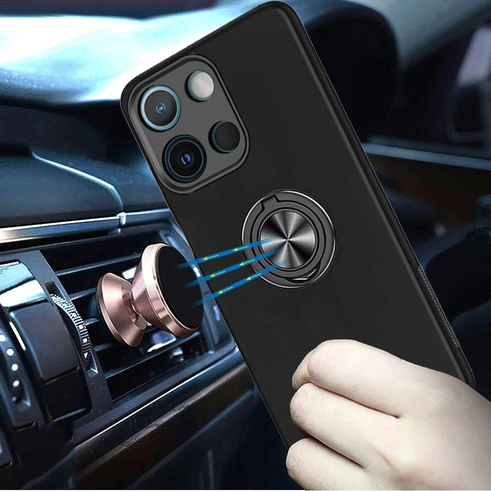 Hybrid Magnetic Invisible Ring Case for Motorola Moto G 5G (2025) Hybrid Magnetic Invisible Ring Case for Motorola Moto G 5G (2025)